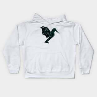 geometric hummingbird Kids Hoodie